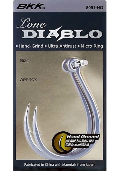 Bkk Lone Diablo Single Olta İğnesi 1 No 37 Lb 8 Adet 1 Adet