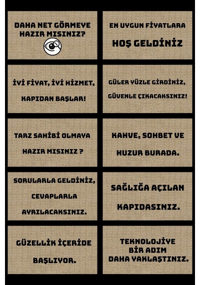 Valerine Life İsme Kişiye Firmaya Özel Dijital Baskılı Hoş Geldiniz Dükkan Önü İşyeri Kapı Önü Paspa Kahverengi