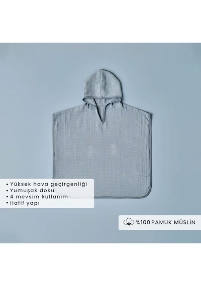 Bella Maison Marine Müslin Panço Mavi 60 x 60 CM Mavi