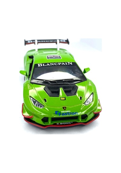 Kinsmart Lamborghini Huracan Lp620-2 Super Trofeo Çekbırak yeşil