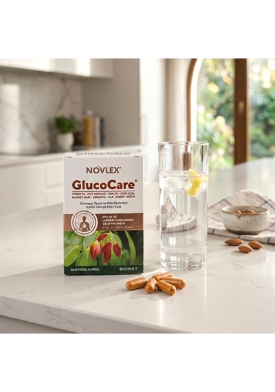 Novlex Glucocare Gimneya, Tarçın Ve Bitki Ekstreleri İçeren Takviye Edici Gıda - 30 Kapsül