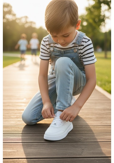 Enoch Kadın Lacivert Detaylı Yüksek Tabanlı Hafif Tabanlı Sneaker Yürüyüş Ayakkabısı Beyaz Enoch Kadın Lacivert Detaylı Yüksek Tabanlı Hafif Tabanlı Sneaker Yürüyüş Ayakkabısı Beyaz