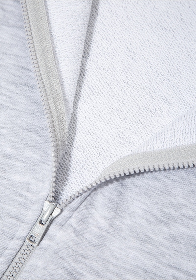 Mavi - Baskılı Kapüşonlu Gri Sweatshirt 6s10182-88467 Gri