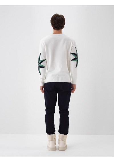 Xint Ekru Yumuşak Dokulu Regular Fit Kazak 801833