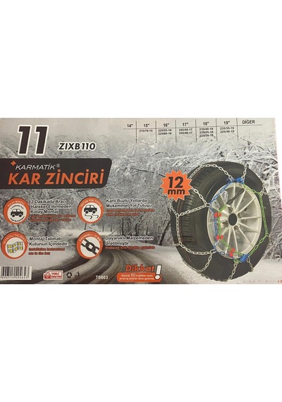 Araç Kar Patinaj Zinciri Takmatik 185 X 65 X R15 15