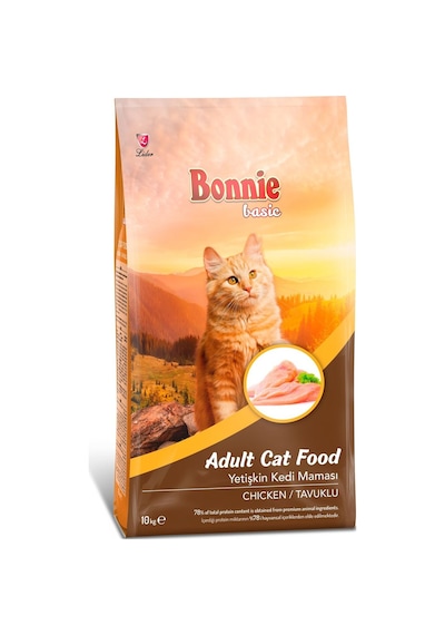 Bonnie Tavuklu Kuru Kedi Maması 10 Kg