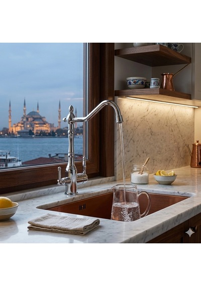Lpd Se Borulu Arıtmalı Mutfak Evi Ye Lavabo Bataryası Krom
