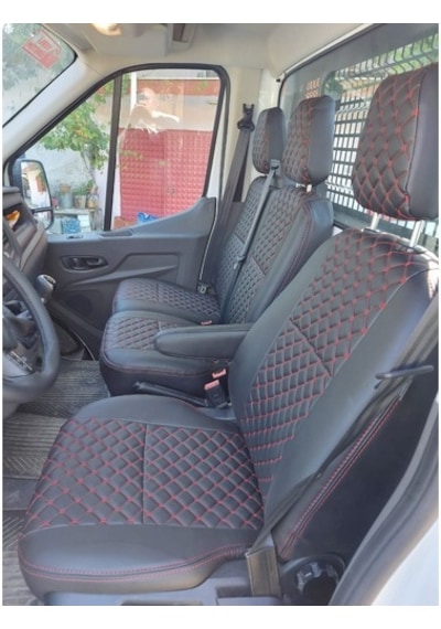 Ford Transit Araca Özel Deri Tek Kabin Oto Koltuk Kılıfı (492918475)