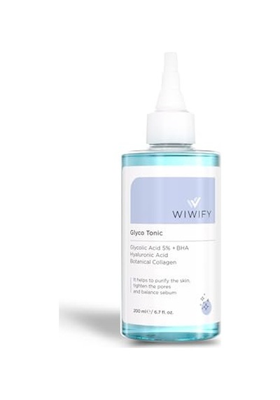 Wıwıfy Arındırıcı Cilt Yenileyici Komedon Siyah Nokta Sivilce Karşıtı Tonik Glycolic Acid 5% Aha Bha Tonik