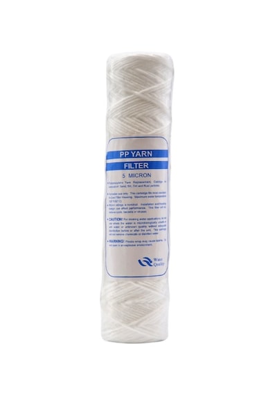 Pp Yarn İplik Mikron İplik Sargı Filtre Kartuşu 5 Micron
