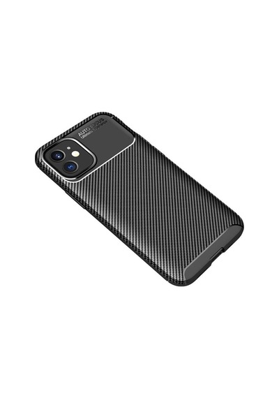 Apple Uyumlu  iPhone 12 Pro Kilif Tam Koruma Karbon Tasarim Silikon 448728797