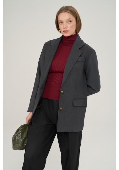 Mai Collection Arslev Antrasit Blazer Ceket