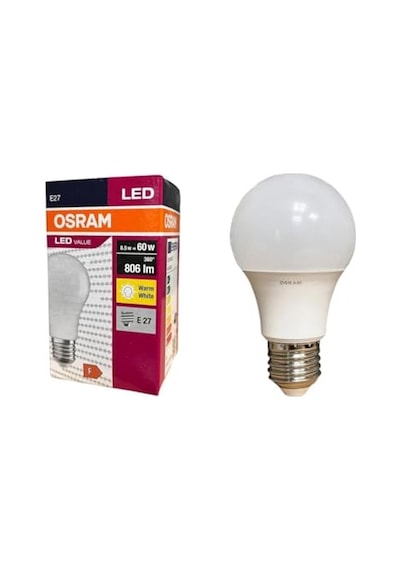 Ledvalue 8.5w E27 Led Ampul 2700k Sıcak Sarı Işık, 806 Lümen, 60w Eşdeğer Enerji Tasarruflu Ampul 10'lu P Diğer