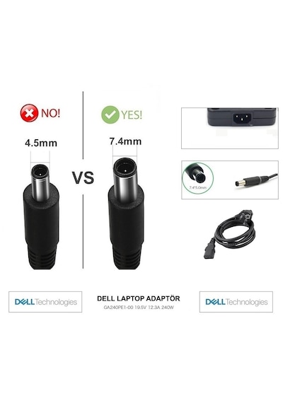 Precision M6500 Pp08x001 19.5v-12.3a 240w Şarj Cihazı-adaptörü