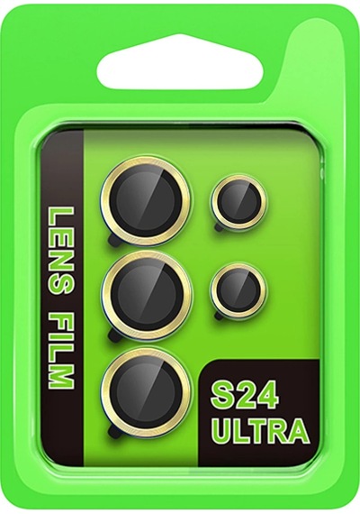 Samsung Galaxy Uyumlu  S24 Ultra Raze Metal Kamera Lens - Sarı