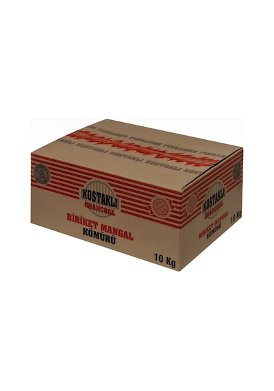Kostaklı Briket Kısa Kesilmiş Mangal Kömürü 10 KG