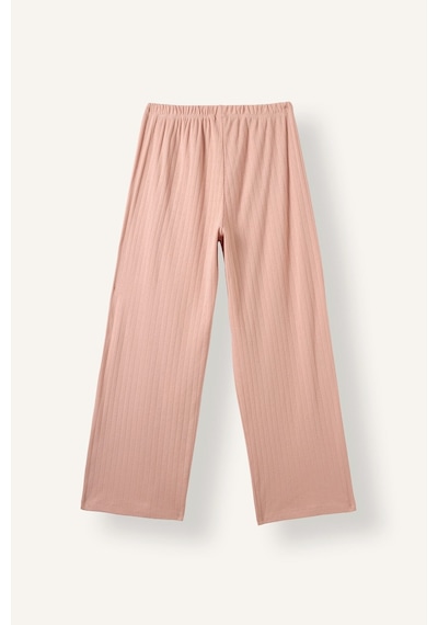 Defacto Regular Fit V Yaka Fitilli Dantel Detaylı 2li Pijama Takımı I4236ax26aubr105 Pembe-br105