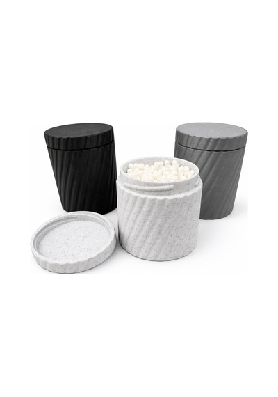 Kapaklı Pamuklu Çubuk Organizeri Sert Plastik Kulak Çubuğu Saklama Kabı Banyo & Makyaj Çok Renkli