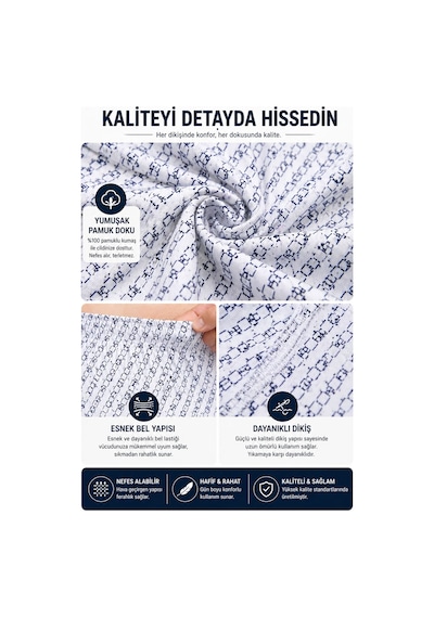 Hepsine Rakip 3'lü Erkek Extra Battal Desenli Boxer Pamuklu Geniş Beden Aralıklı 001