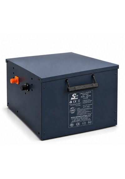 Spower Sp Serisi 24v 280ah 25.6v Lityum LiFePO4 Akü Bluetooth Serilenebilir Parallenebilir Akü