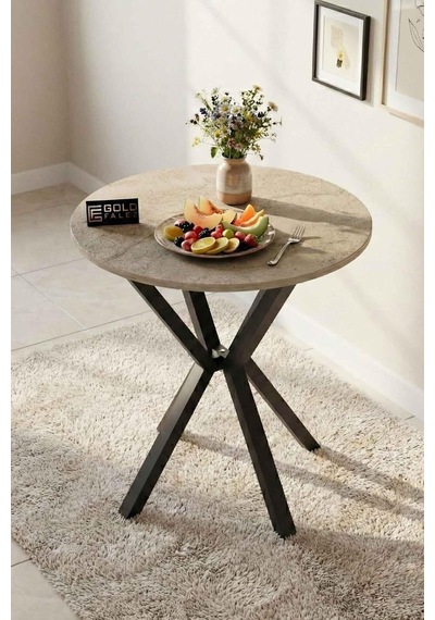 Tr Falez 70 Cm Yuvarlak Mutfak Masası Metal Ayaklı Modern Yemek Balkon Bahçe Kafe Masası Traverten 9821 Diğer Tr Falez 70 Cm Yuvarlak Mutfak Masası Metal Ayaklı Modern Yemek Balkon Bahçe Kafe Masası Traverten 9821 Diğer
