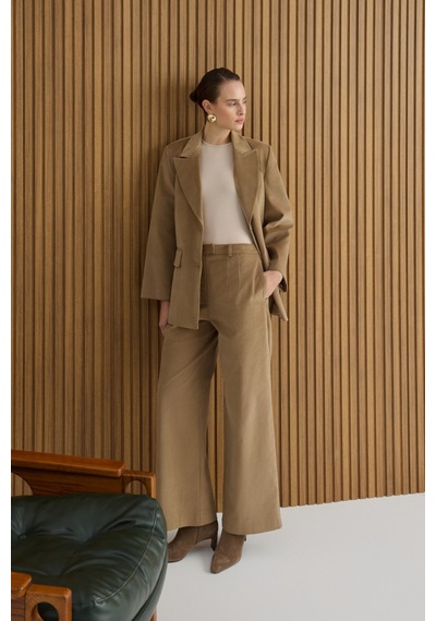Aker Camel Kadife Pantolon Camel Camel