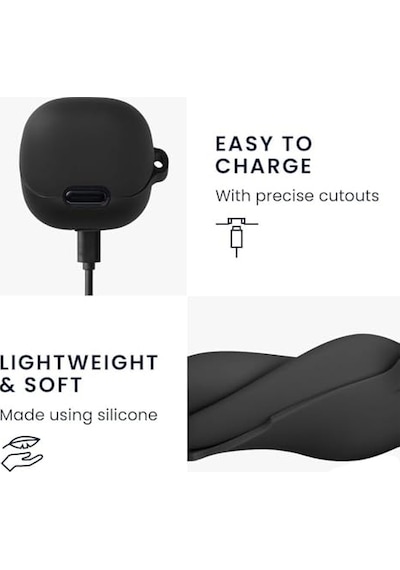 Anker Soundcore Liberty 4 Nc İle Uyumlu Kılıf Silikon Koruyucu Yumuşak Silikon Darbeye Dayanıklı Koruyucu Yüksek K Diğer