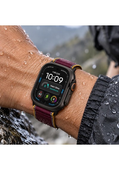 Apple Watch Ultra 4 49mm İle Uyumlu Ekran Koruyucu A3579 Nano Parlak 9h Esnek Cam Çizilmeye Dayanıklı Çok Renkli