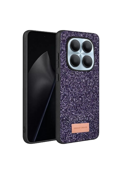 Note 15 4g Bright Simli Kapak - Derin Mor