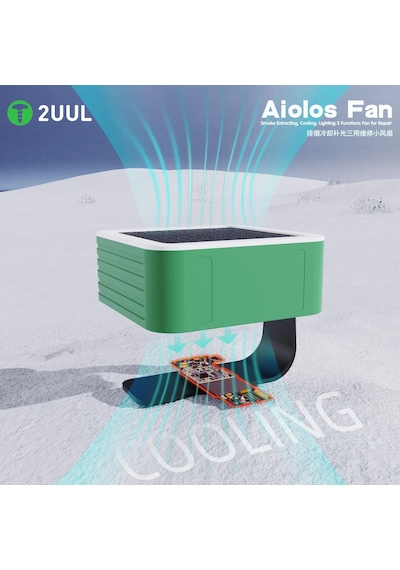 2uul Da98 Aiolos Çok Fonksiyonlu Fan Duman Emme, Hızlı Soğutma, Led Işık