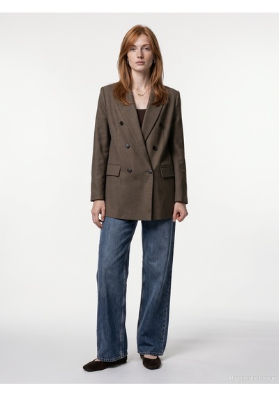 Dilvin 60833 Blazer Ceket Kahve