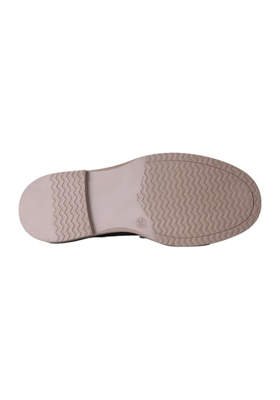 Hobby Ayakkabı Hobby Kadın Süet Tokalı Loafer Babet Ayakkabı Kahverengi