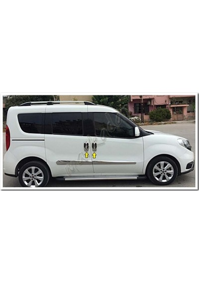 Markadan Fiat Doblo Krom Kapı Kolu 2010 Sonrası 4 Kapı 8 Parça Pa