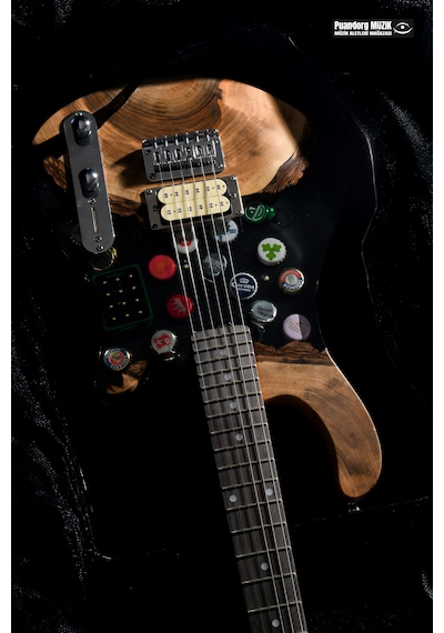 Elektro Gitar Custom Epoksi & Yıllanmış Ağaç Kişiye Özel Natural