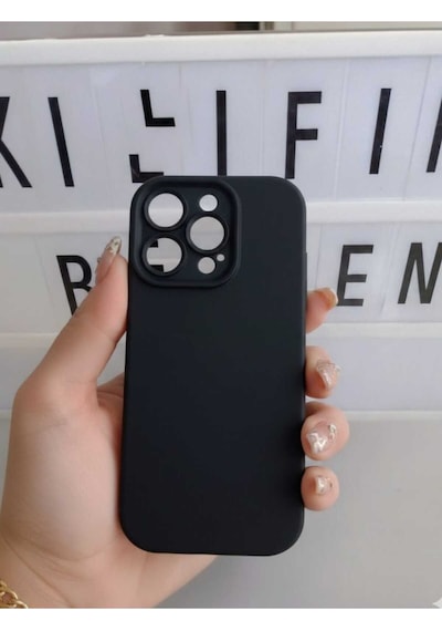 Apple Uyumlu iPhone 16 Pro Silikon Kılıf Modeli Siyah