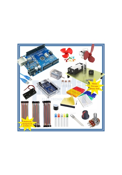Arduino Başlangıç Seti Uno R3 ( Ch340 ) Giriş 31 Parça 128 Adet