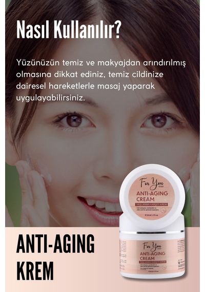 Kırışıklık Ve Yaşlanma Karşıtı Sıkılaştırıcı Etkili Anti-aging Cilt Bakım Kremi 50 Ml