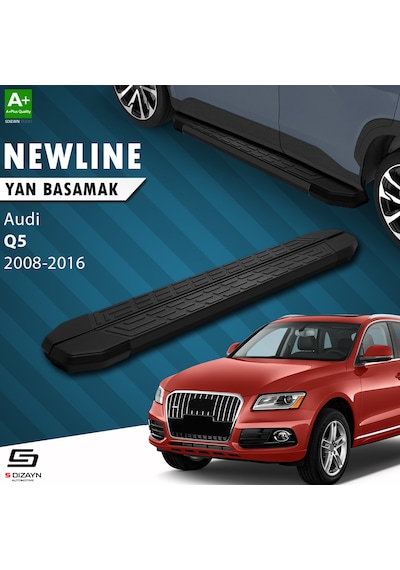 S-dizayn Audi Q5 Newline Siyah Yan Basamak 189 Cm 2008-2016