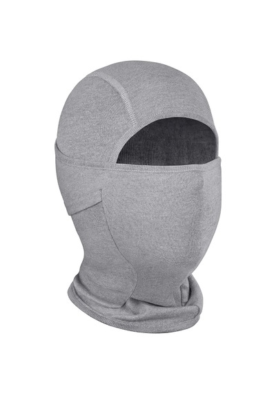 Thermoform Non Flame Master Lenzing Fr / Kermel Aleve Dayanıklı Yüz Kar Maskesi, Ark Koruyucu Balaklava Gri