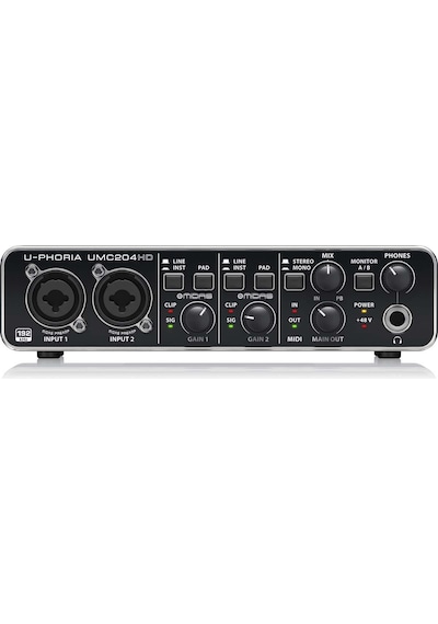 Behringer UMC204HD 24-Bit/192Khz 2 x 4 Usb Ses Kartı Behringer UMC204HD 24-Bit/192Khz 2 x 4 Usb Ses Kartı