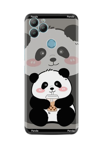 General Mobile Gm22 Kılıf Boutique Baskılı Resimli Milkshake Panda Pcode -058