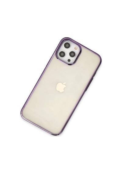 Newface - 523 - İphone 12 Pro Max Kılıf Element Silikon - Csmo-tex - - Mor