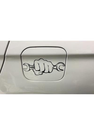 Oto Sticker Yumruk Anahtar Funny Sticker Araba Etiket 15X7Cm 1 Ad