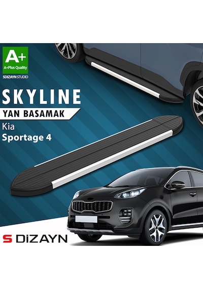 S-dizayn Kia Sportage 4 Skyline Aluminyum Yan Basamak 173 Cm 2016-2021 A+ Kalite