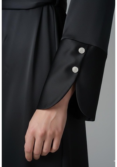 Wear&co Still Wear Co Stıll Kadın Siyah Saten Uzun Elbise Kruvaze Yaka, Kemerli, Şık Taşlı Abiye Elbise Siyah Wear&co Still Wear Co Stıll Kadın Siyah Saten Uzun Elbise Kruvaze Yaka, Kemerli, Şık Taşlı Abiye Elbise Siyah