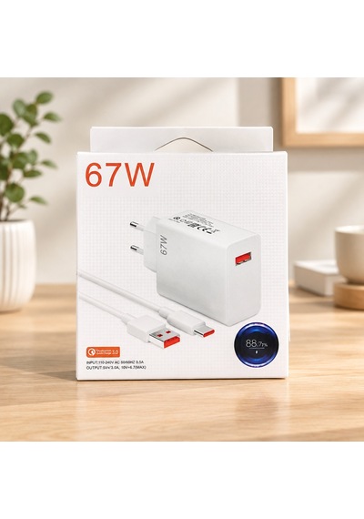 67 W Şarj Başlığı Ve Kablo Standart