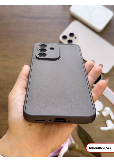 Samsung Galaxy A36 Uyumlu Kamera Korumalı Darbeye Dayanıklı Renk Atmayan Keep Silikon Kılıf Siyah