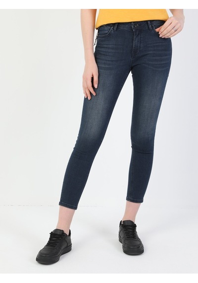 Colin's 759 Lara Orta Bel Dar Paça Super Slim Fit Koyu Mavi Kadın Jean Pantolon CL1048711_Q1.V1_DN40902 Koyu Mavi Colin's 759 Lara Orta Bel Dar Paça Super Slim Fit Koyu Mavi Kadın Jean Pantolon CL1048711_Q1.V1_DN40902 Koyu Mavi