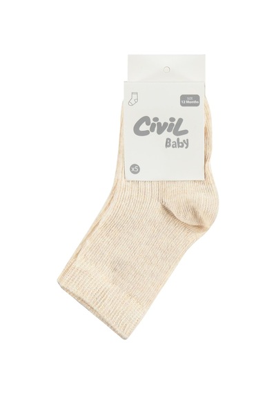 Civil Baby Soft Basic 5'li 6- Bebek Erkek Çorap Set Standart