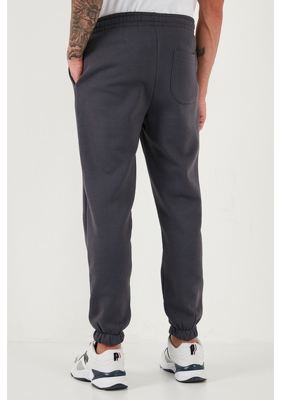 Buratti Pamuklu Regular Fit Normal Bel Lastikli Paça Cepli Erkek Eşofman Altı 59080153W4 Antrasit